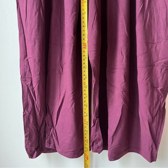 Old Navy Plum Maxi Dress XXL Smocked Waist Long Sleeve V-Neck Boho New NWT - Picture 12 of 15